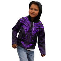 FSM Chuuk States Kid Hoodie Micronesia Vintage Polynesian Tribal Purple Version LT9 - Polynesian Pride