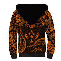 FSM Kosrae States Sherpa Hoodie Micronesia Vintage Polynesian Tribal Gold Version LT9 - Polynesian Pride