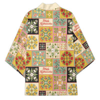Mele Kalikimaka Hawaii Christmas Kimono Melemele Mama Seamless Floral Motif - Polynesian Pride