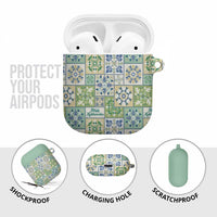 Mele Kalikimaka Hawaii Christmas AirPods Case Omaomao Seamless Floral Motif LT9 - Polynesian Pride