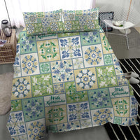 Mele Kalikimaka Hawaii Christmas Bedding Set Omaomao Seamless Floral Motif - Polynesian Pride