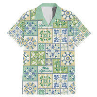 Mele Kalikimaka Hawaii Christmas Family Matching Mermaid Dress and Hawaiian Shirt Omaomao Seamless Floral Motif - Polynesian Pride