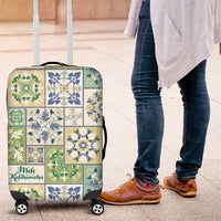 Mele Kalikimaka Hawaii Christmas Luggage Cover Omaomao Seamless Floral Motif - Polynesian Pride