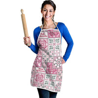 Mele Kalikimaka Hawaii Christmas Apron Akala Seamless Floral Motif LT9 - Polynesian Pride
