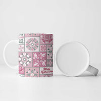 Mele Kalikimaka Hawaii Christmas Ceramic Mug Akala Seamless Floral Motif LT9 - Polynesian Pride