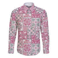 Mele Kalikimaka Hawaii Christmas Family Matching Short Sleeve Bodycon Dress and Hawaiian Shirt Akala Seamless Floral Motif - Polynesian Pride