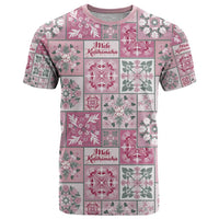 Mele Kalikimaka Hawaii Christmas T Shirt Akala Seamless Floral Motif - Polynesian Pride
