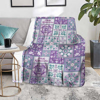 Mele Kalikimaka Hawaii Christmas Blanket Poni Seamless Floral Motif - Polynesian Pride