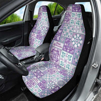 Mele Kalikimaka Hawaii Christmas Car Seat Cover Poni Seamless Floral Motif - Polynesian Pride