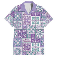 Mele Kalikimaka Hawaii Christmas Family Matching Short Sleeve Bodycon Dress and Hawaiian Shirt Poni Seamless Floral Motif - Polynesian Pride