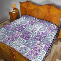 Mele Kalikimaka Hawaii Christmas Quilt Poni Seamless Floral Motif - Polynesian Pride