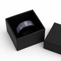 Mele Kalikimaka Hawaii Christmas Spinner Ring Poni Seamless Floral Motif - Polynesian Pride