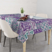 Mele Kalikimaka Hawaii Christmas Tablecloth Poni Seamless Floral Motif - Polynesian Pride