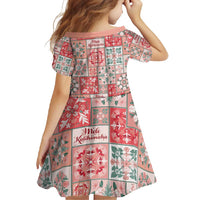 Mele Kalikimaka Hawaii Christmas Family Matching Summer Maxi Dress and Hawaiian Shirt Ulaula Seamless Floral Motif - Polynesian Pride