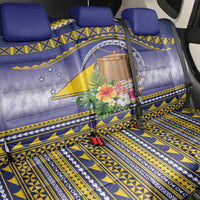 Tokelau Tuluma Back Car Seat Cover Polynesian Tropical Flowers