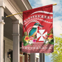 Wallis et Futuna Kingfisher Garden Flag Polynesian Tropical Flowers LT9 House Flag Red - Polynesian Pride