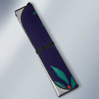 Maori Wheku Meri Kirihimete Personalised Auto Sun Shade All Blue Indigenous Maori Motif - Polynesian Pride