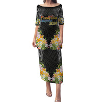 Pasifika Vibes Festival 2024 Auckland Family Matching Puletasi and Hawaiian Shirt LT9 Mom's Dress Black - Polynesian Pride