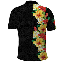 Hawaii Tropical Flowers Tribal Pattern Polo Shirt No2 LT9 - Polynesian Pride