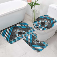 Personalised Aotearoa Niho Taniwha Motif Bathroom Set Blue Style LT9 - Polynesian Pride