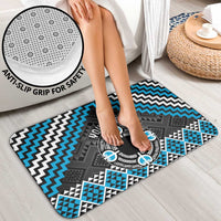 Personalised Aotearoa Niho Taniwha Motif Bathroom Set Blue Style LT9 - Polynesian Pride