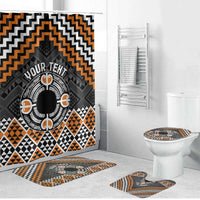 Personalised Aotearoa Niho Taniwha Motif Bathroom Set Gold Style LT9 Bathroom Set (4 pcs) Gold - Polynesian Pride
