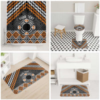 Personalised Aotearoa Niho Taniwha Motif Bathroom Set Gold Style LT9 - Polynesian Pride