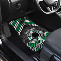Personalised Aotearoa Niho Taniwha Motif Car Mats Green Style