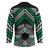 Personalised Aotearoa Niho Taniwha Motif Hockey Jersey Green Style LT9 - Polynesian Pride