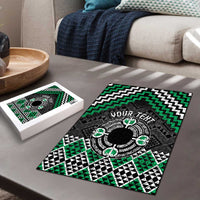 Personalised Aotearoa Niho Taniwha Motif Puzzle Green Style - Polynesian Pride