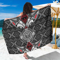 Black Aotearoa Taniko Motif Sarong Vintage Maori New Zealand Tribal Art Pattern