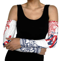 Kingdom of Uvea 1842-1860 Personalized Arm Sleeves Wallis and Futuna Polynesian Tribal Pattern - Polynesian Pride