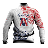 Kingdom of Uvea 1842-1860 Personalized Baseball Jacket Wallis and Futuna Polynesian Tribal Pattern