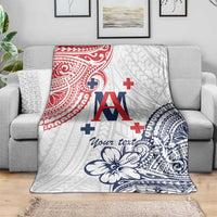 Kingdom of Uvea 1842-1860 Personalized Blanket Wallis and Futuna Polynesian Tribal Pattern