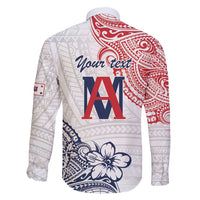 Kingdom of Uvea 1842-1860 Personalized Family Matching Long Sleeve Bodycon Dress and Hawaiian Shirt Wallis and Futuna Polynesian Tribal Pattern