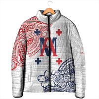 Kingdom of Uvea 1842-1860 Personalized Padded Jacket Wallis and Futuna Polynesian Tribal Pattern - Polynesian Pride