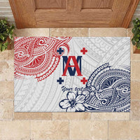 Kingdom of Uvea 1842-1860 Personalized Rubber Doormat Wallis and Futuna Polynesian Tribal Pattern