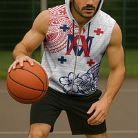 Kingdom of Uvea 1842-1860 Personalized Sleeveless Zip Hoodie Wallis and Futuna Polynesian Tribal Pattern - Polynesian Pride