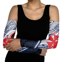 Kingdom of Uvea 1860-1886 Personalized Arm Sleeves Wallis and Futuna Polynesian Tribal Pattern - Polynesian Pride