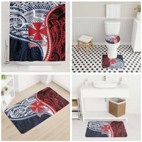 Kingdom of Uvea 1860-1886 Personalized Bathroom Set Wallis and Futuna Polynesian Tribal Pattern - Polynesian Pride