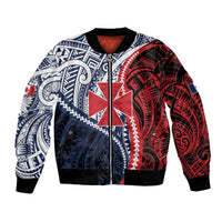 Kingdom of Uvea 1860-1886 Personalized Bomber Jacket Wallis and Futuna Polynesian Tribal Pattern