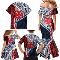 Kingdom of Uvea 1860-1886 Personalized Family Matching Mermaid Dress and Hawaiian Shirt Wallis and Futuna Polynesian Tribal Pattern