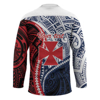 Kingdom of Uvea 1860-1886 Personalized Hockey Jersey Wallis and Futuna Polynesian Tribal Pattern LT9 - Polynesian Pride