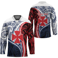 Kingdom of Uvea 1860-1886 Personalized Hockey Jersey Wallis and Futuna Polynesian Tribal Pattern LT9 - Polynesian Pride