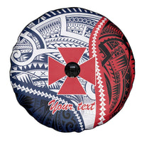 Kingdom of Uvea 1860-1886 Personalized Spare Tire Cover Wallis and Futuna Polynesian Tribal Pattern