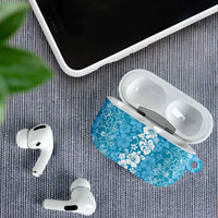 Hawaiian Lei Day AirPods Case Blue Hibiscus Flowers Lei Art LT9 - Polynesian Pride
