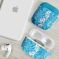 Hawaiian Lei Day AirPods Case Blue Hibiscus Flowers Lei Art LT9 - Polynesian Pride
