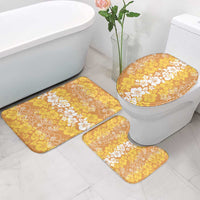 Hawaiian Lei Day Bathroom Set Gold Hibiscus Flowers Lei Art LT9 - Polynesian Pride