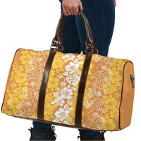 Hawaiian Lei Day Travel Bag Gold Hibiscus Flowers Lei Art - Polynesian Pride