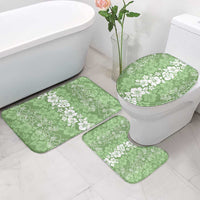 Hawaiian Lei Day Bathroom Set Green Hibiscus Flowers Lei Art LT9 - Polynesian Pride
